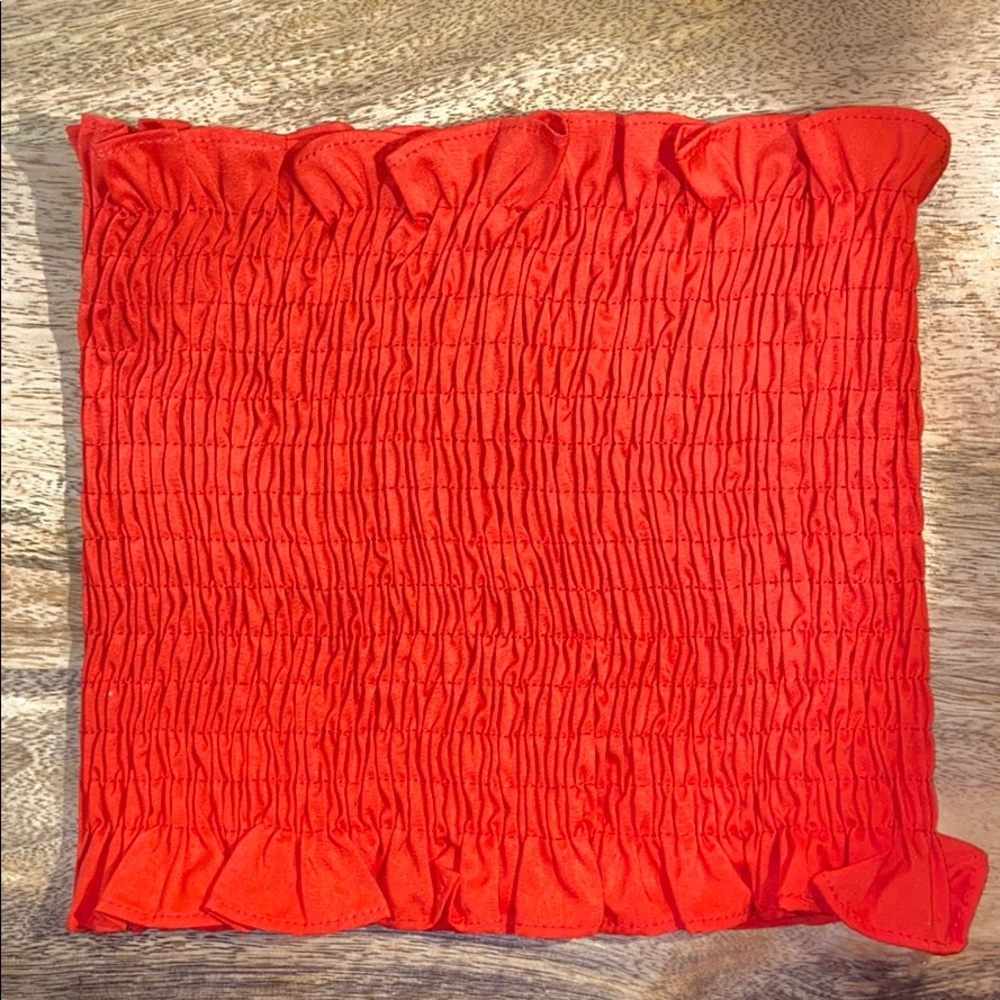 Red tube top